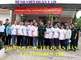 Video Bệnh viện quân y 120 hưởng ứng Tết quân - dân tại tỉnh Bến Tre