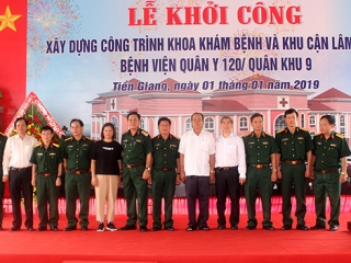 Một số hình ảnh Lễ khởi công xây dựng Khoa Khám bệnh và khu Cận Lâm sàng Bệnh viện quân y 120
