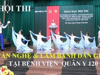 Hội thi văn nghệ và làm bánh dân gian