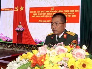 LỄ CÔNG BỐ, TRAO QUYẾT ĐỊNH NÂNG BẬC LƯƠNG, THĂNG QUÂN HÀM QNCN, CN & VCQP, HSQ-BS NHÂN DỊP KỶ NIỆM 80 NĂM QUỐC KHÁNH NƯỚC CỘNG HÒA XÃ HỘI CHỦ NGHĨA VIỆT NAM