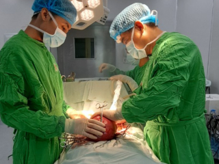 Phẫu thuật thành công khối u xơ tử cung lớn cho 2 bệnh nhân