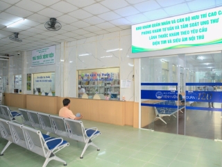 NÂNG CAO CHẤT LƯỢNG PHỤC VỤ VỚI KHU KHÁM MỚI DÀNH CHO QUÂN NHÂN VÀ CÁN BỘ HƯU TRÍ CAO CẤP