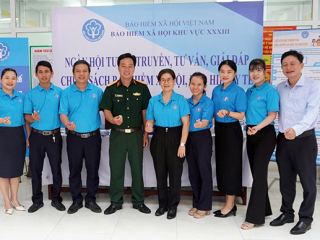 PHỐI HỢP TỔ CHỨC NGÀY HỘI TUYÊN TRUYỀN, TƯ VẤN, GIẢI ĐÁP CHÍNH SÁCH BẢO HIỂM XÃ HỘI, BẢO HIỂM Y TẾ