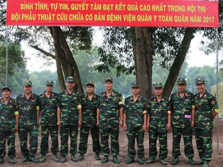 Hành trình đến hội thi của đội phẫu thuật cứu chữa cơ bản bệnh viện quân y 120