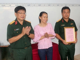 Bệnh viện quân y 120 trao nhà đồng đội năm 2018