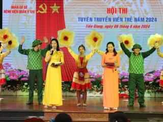 Phần thi truyên truyền viên trẻ khối Cơ quan Bệnh viện quân y 120