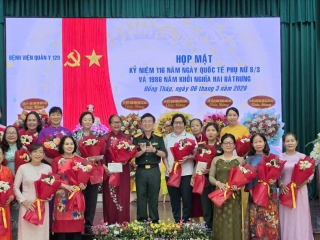 BỆNH VIỆN QUÂN Y 120 TỔ CHỨC HOẠT ĐỘNG CHÀO MỪNG NGÀY QUỐC TẾ PHỤ NỮ 8/3 VÀ 1986 NĂM KHỞI NGHĨA HAI BÀ TRƯNG